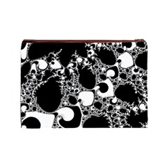 Special Fractal 04 B&w Cosmetic Bag (Large) from ArtsNow.com Back