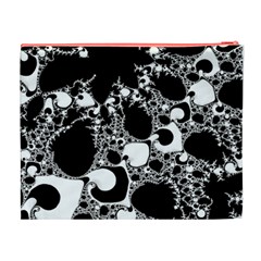 Special Fractal 04 B&w Cosmetic Bag (XL) from ArtsNow.com Back