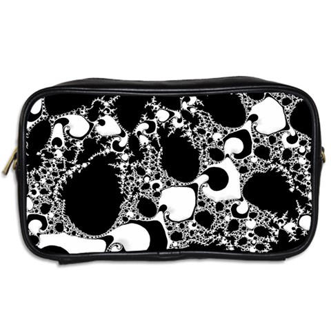 Special Fractal 04 B&w Travel Toiletry Bag (Two Sides) from ArtsNow.com Back