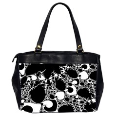 Special Fractal 04 B&w Oversize Office Handbag (Two Sides) from ArtsNow.com Back