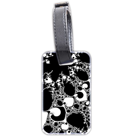 Special Fractal 04 B&w Luggage Tag (Two Sides) from ArtsNow.com Front