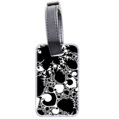 Special Fractal 04 B&w Luggage Tag (Two Sides) from ArtsNow.com Back