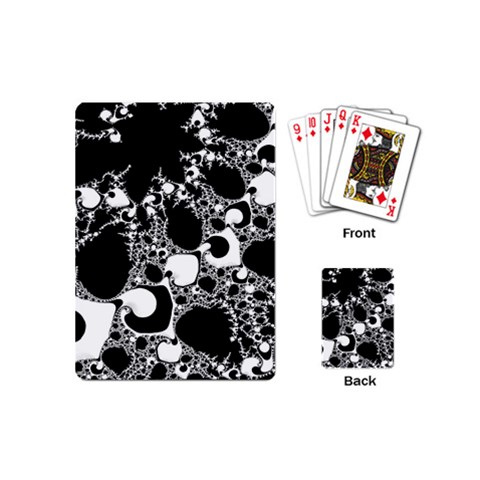 Special Fractal 04 B&w Playing Cards (Mini) from ArtsNow.com Back