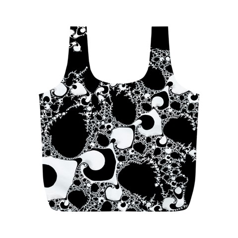 Special Fractal 04 B&w Reusable Bag (M) from ArtsNow.com Front