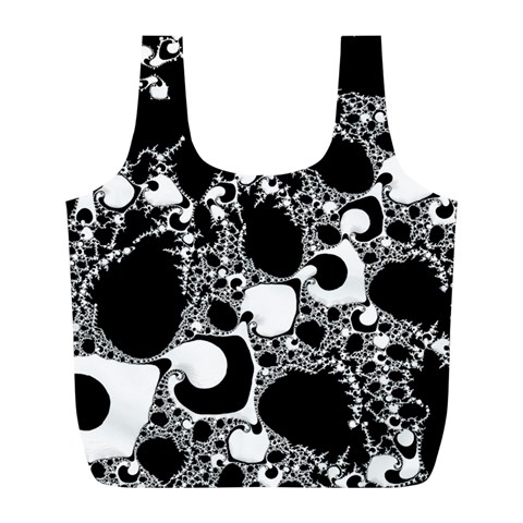 Special Fractal 04 B&w Reusable Bag (L) from ArtsNow.com Front