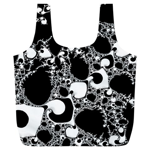 Special Fractal 04 B&w Reusable Bag (XL) from ArtsNow.com Back