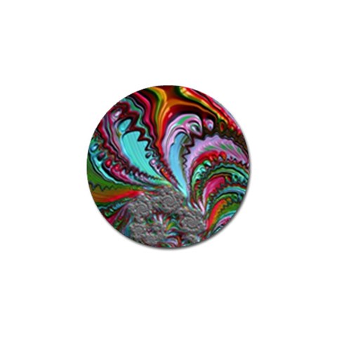 Special Fractal 02 Red Golf Ball Marker 4 Pack from ArtsNow.com Front