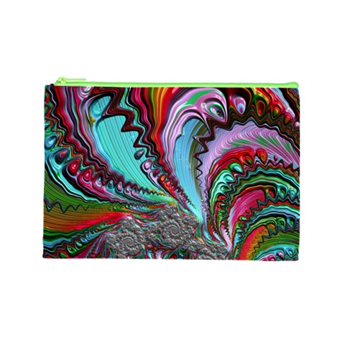 Special Fractal 02 Red Cosmetic Bag (Large) from ArtsNow.com Front