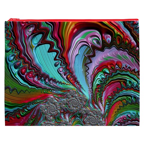 Special Fractal 02 Red Cosmetic Bag (XXXL) from ArtsNow.com Front