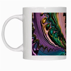 Special Fractal 02 Purple White Coffee Mug from ArtsNow.com Left