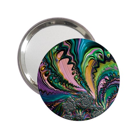 Special Fractal 02 Purple Handbag Mirror (2.25 ) from ArtsNow.com Front