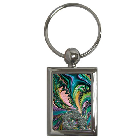 Special Fractal 02 Purple Key Chain (Rectangle) from ArtsNow.com Front