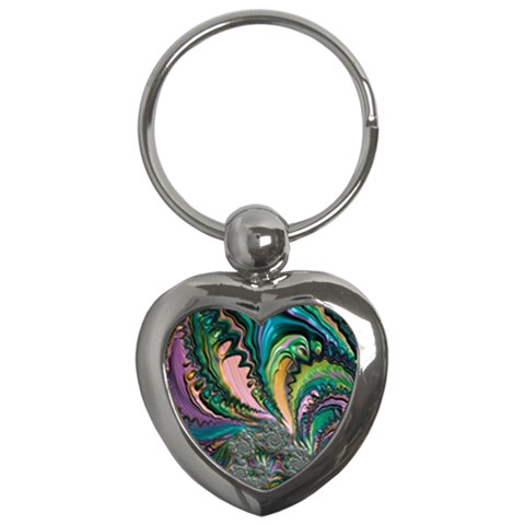 Special Fractal 02 Purple Key Chain (Heart) from ArtsNow.com Front