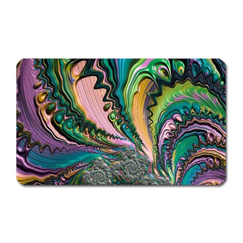 Special Fractal 02 Purple Magnet (Rectangular) from ArtsNow.com Front