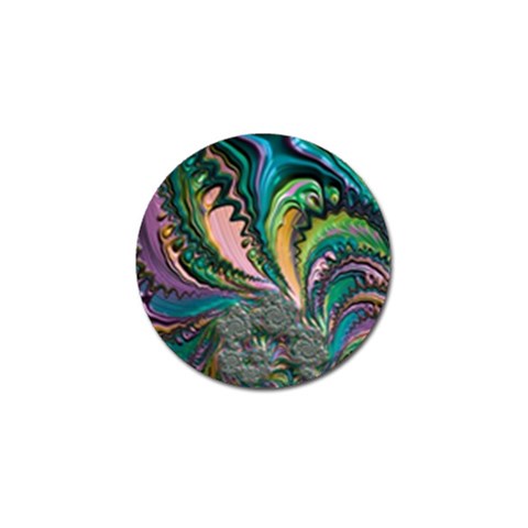 Special Fractal 02 Purple Golf Ball Marker 4 Pack from ArtsNow.com Front