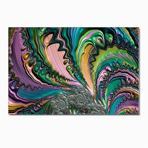 Special Fractal 02 Purple Postcard 4 x 6  (10 Pack) from ArtsNow.com Front