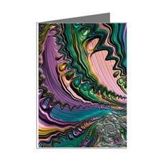 Special Fractal 02 Purple Mini Greeting Card (8 Pack) from ArtsNow.com Right