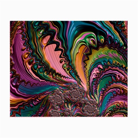 Special Fractal 02 Purple Glasses Cloth (Small) from ArtsNow.com Front