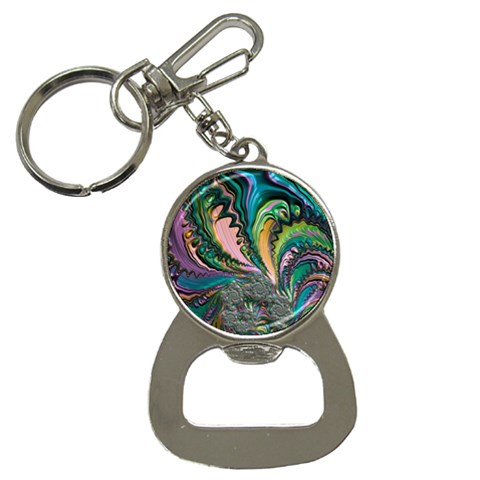 Special Fractal 02 Purple Bottle Opener Key Chain from ArtsNow.com Front