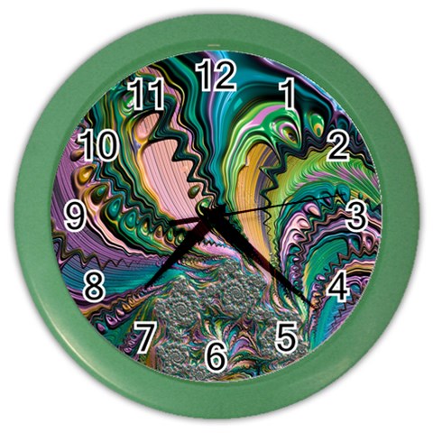 Special Fractal 02 Purple Wall Clock (Color) from ArtsNow.com Front