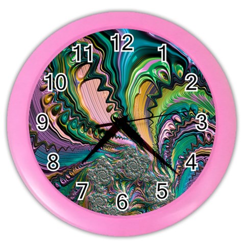 Special Fractal 02 Purple Wall Clock (Color) from ArtsNow.com Front