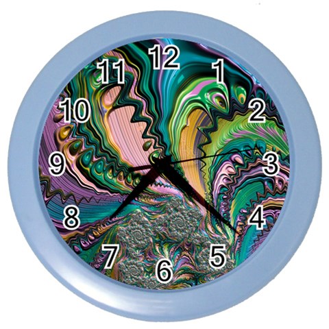 Special Fractal 02 Purple Wall Clock (Color) from ArtsNow.com Front