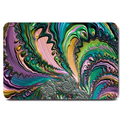 Special Fractal 02 Purple Large Door Mat from ArtsNow.com 30 x20  Door Mat