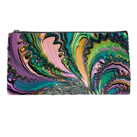 Special Fractal 02 Purple Pencil Case from ArtsNow.com Front