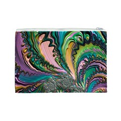 Special Fractal 02 Purple Cosmetic Bag (Large) from ArtsNow.com Back