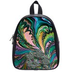 Special Fractal 02 Purple School Bag (Small)