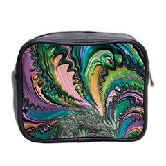 Special Fractal 02 Purple Mini Travel Toiletry Bag (Two Sides) from ArtsNow.com Back