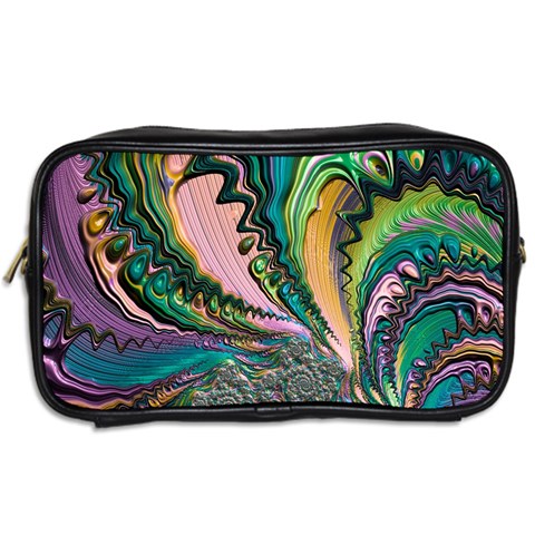 Special Fractal 02 Purple Travel Toiletry Bag (Two Sides) from ArtsNow.com Back