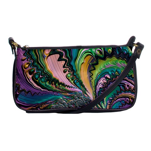 Special Fractal 02 Purple Evening Bag from ArtsNow.com Front