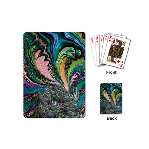 Special Fractal 02 Purple Playing Cards (Mini) from ArtsNow.com Back