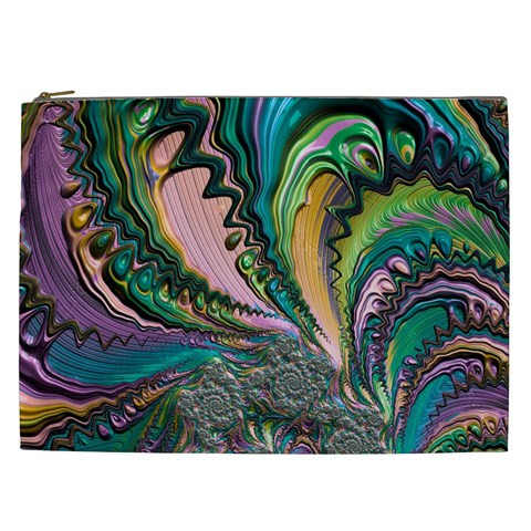 Special Fractal 02 Purple Cosmetic Bag (XXL) from ArtsNow.com Front