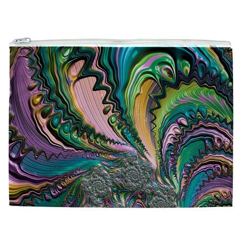 Special Fractal 02 Purple Cosmetic Bag (XXL) from ArtsNow.com Front