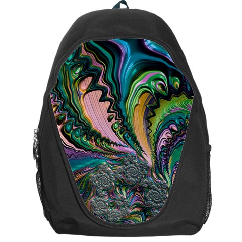 Special Fractal 02 Purple Backpack Bag from ArtsNow.com Front