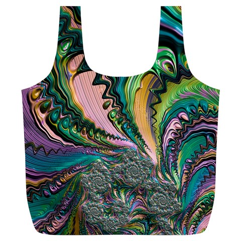 Special Fractal 02 Purple Reusable Bag (XL) from ArtsNow.com Front