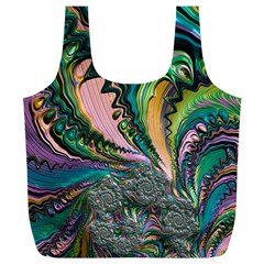 Special Fractal 02 Purple Reusable Bag (XL) from ArtsNow.com Back