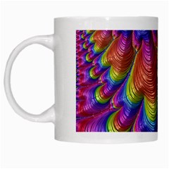 Radiant Sunday Neon White Coffee Mug from ArtsNow.com Left