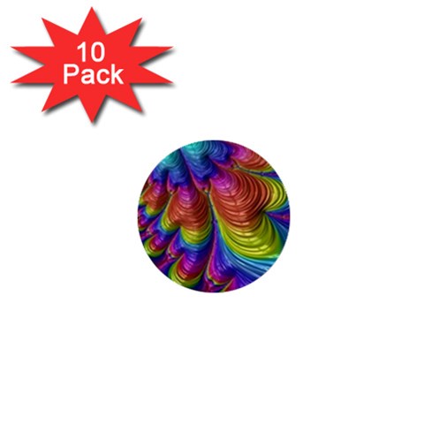 Radiant Sunday Neon 1  Mini Button (10 pack) from ArtsNow.com Front