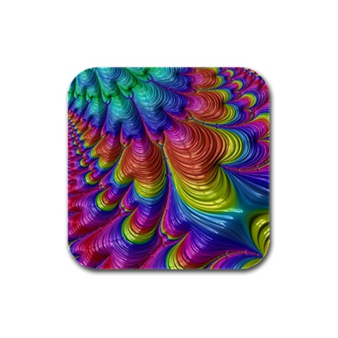 Radiant Sunday Neon Drink Coasters 4 Pack (Square) from ArtsNow.com Front