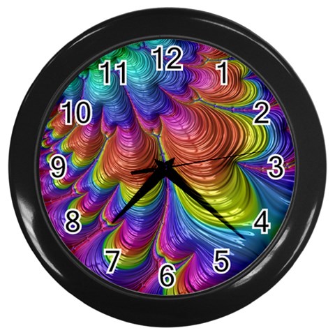 Radiant Sunday Neon Wall Clock (Black) from ArtsNow.com Front