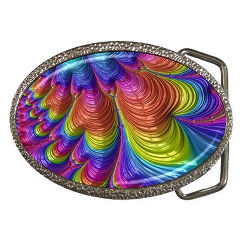 Radiant Sunday Neon Belt Buckle (Oval) from ArtsNow.com Front