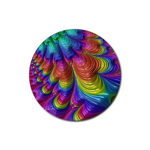 Radiant Sunday Neon Drink Coaster (Round) from ArtsNow.com Front