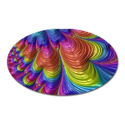 Radiant Sunday Neon Magnet (Oval) from ArtsNow.com Front