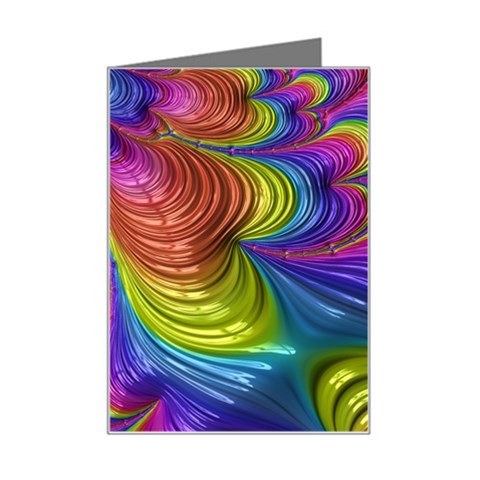 Radiant Sunday Neon Mini Greeting Card from ArtsNow.com Left