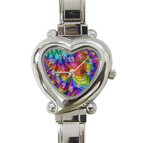 Radiant Sunday Neon Heart Italian Charm Watch  from ArtsNow.com Front