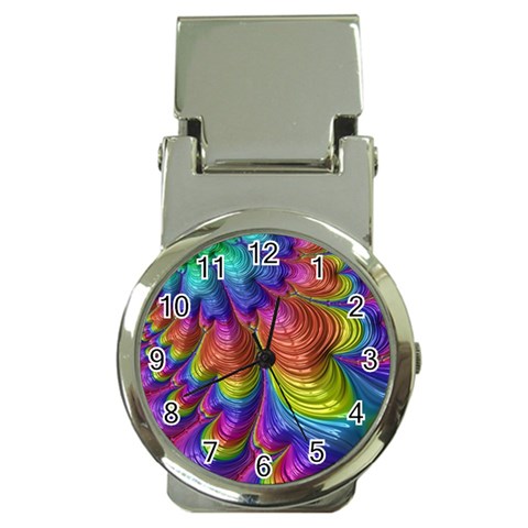 Radiant Sunday Neon Money Clip with Watch from ArtsNow.com Front