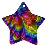 Radiant Sunday Neon Star Ornament (Two Sides)